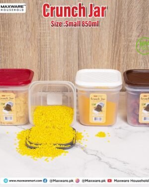 Crunch Jar 850ml Transparent BPA Free Storage Jar