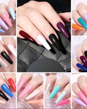 Custom Acrylic Fake Nails for Bridal & Party Wear