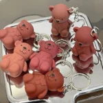 Cute Bear Keychains Set of 6