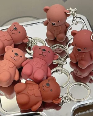Cute Bear Keychains Set of 6