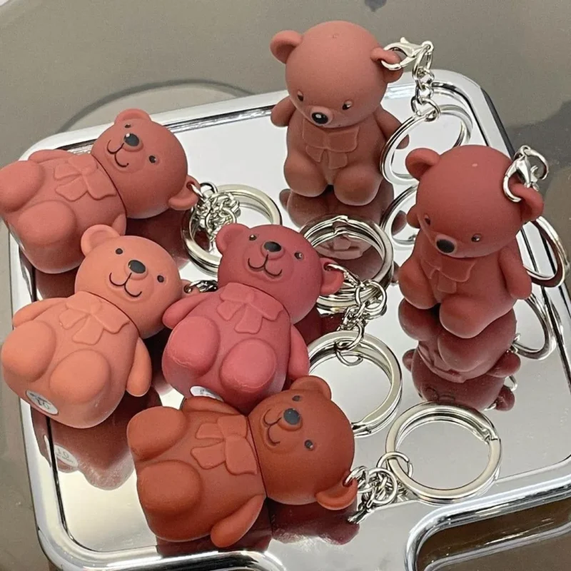 Cute Bear Keychains Set of 6 Cute Bear Keychains Set of 6