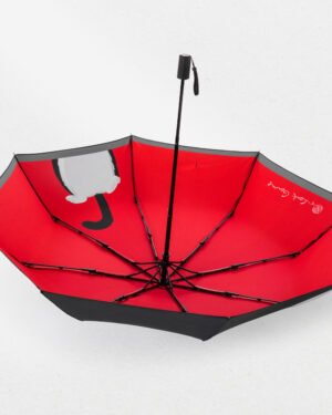 Cute Cat Folding Sun Umbrella Black UV Protection