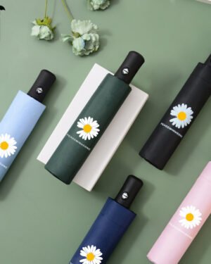 Daisy Vinyl Sun Umbrella UV Protection Foldable All Season