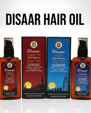 Disaar Keratin & Argan Hair Oil for Damaged Hair Shine All Types