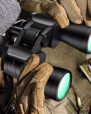 Durable Metal Rubber Binoculars Black Outdoor Use