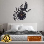 Eagle Design Wall Clock Wooden 30x25 Inches