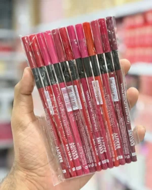 Eveline Long Lasting Lip Pencil Set of 12 Multicolor