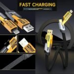 Fast Charging USB C to Lightning Cable Multicolor
