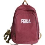 Feida Printed Nylon Backpack 16" Casual Travel Bag
