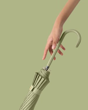 Fog Gray Automatic Long Handle Umbrella