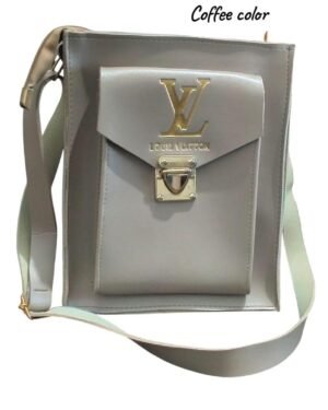 Girls Crossbody Bag Light Brown PU Leather Stylish