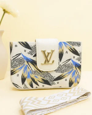 Girls Crossbody Bag White Floral Print Nylon