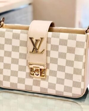 Girl's Printed Crossbody Bag Off White Rexine 8.5"