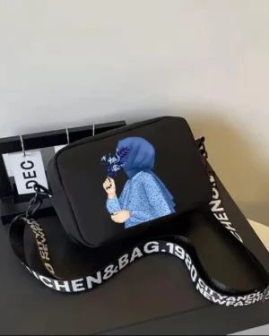 Girls Printed Crossbody Bag with Long Strap