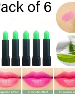 Glossy Lip Balm 6 Pcs Pink Shades