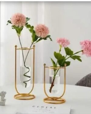 Golden Metal Vase 11.5cm Home Decor