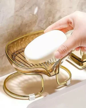 Golden Portable Soap Holder for Bathroom