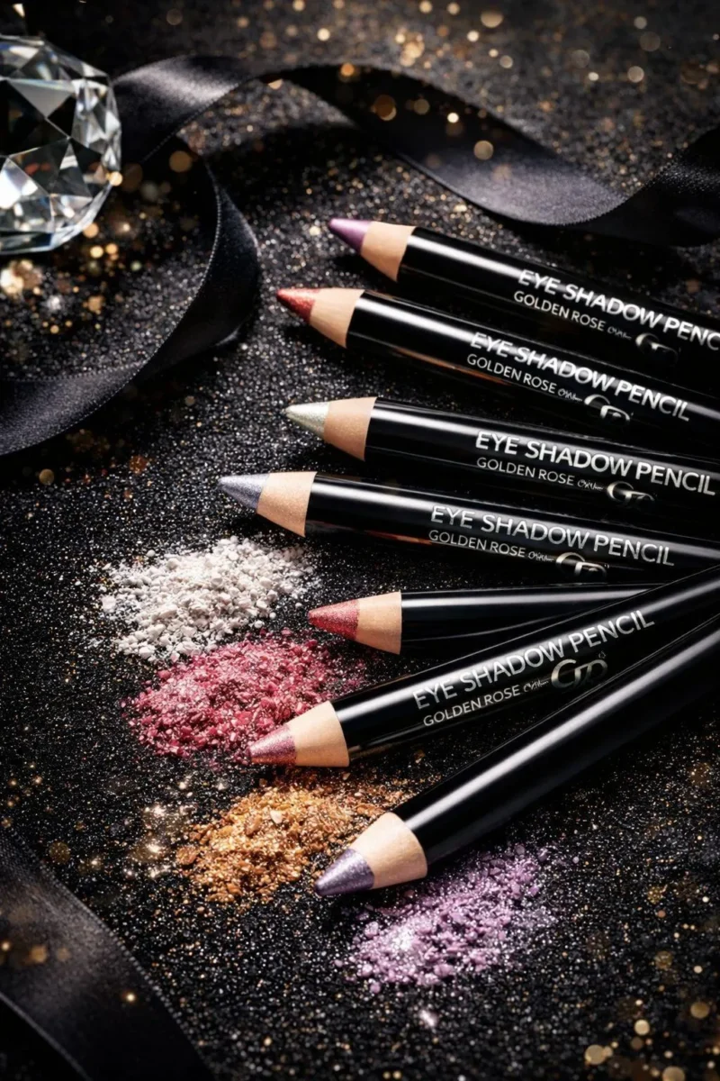 Golden Rose Glitter Eyeshadow Pencil 6 Pcs Multicolor Set