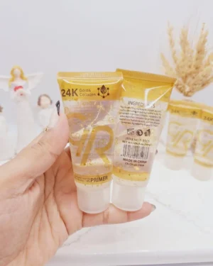 GR 24K Gold Collagen Matte Primer for Bridal Party Wear