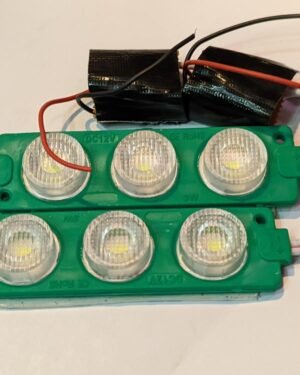 Green 12V Flashing Module Lights Set of 2