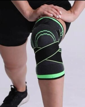 Green Flexible Knee Support for Fitness & Exercise