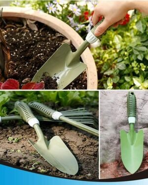 Green Stainless Steel Gardening Shovel 1 Pc