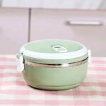 Green Vacuum Lunch Box 700ml Plastic Tiffin