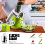 Green Vegetable Slicer Cutter for Cucumber Carrot Zucchini