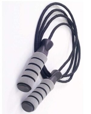 Grey Plastic Skipping Rope for Cardio Fitness Exercise