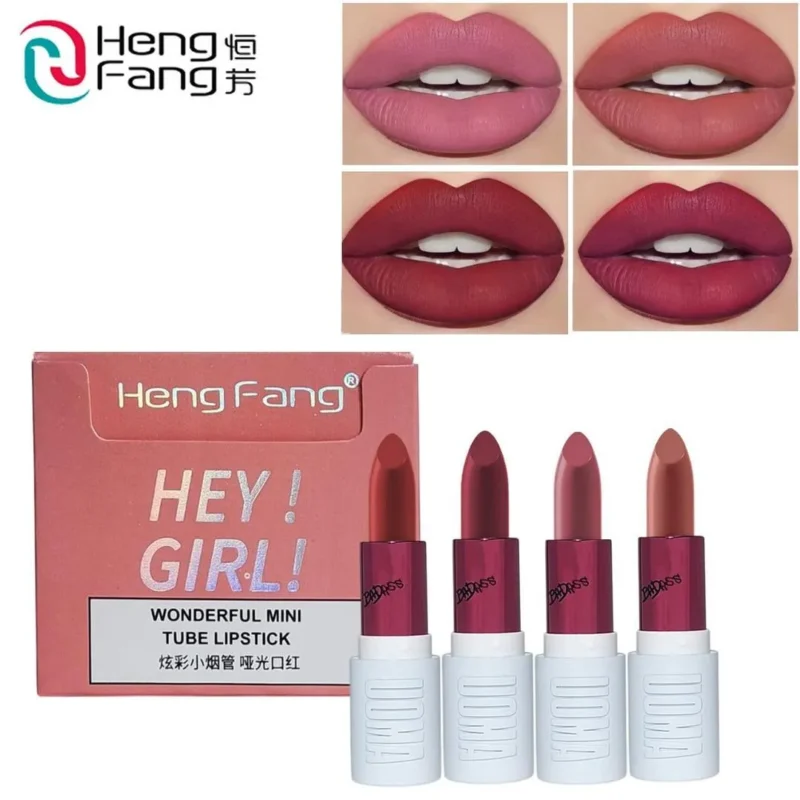 HengFang Hey Girl 4 Pcs Matte Lipstick Set