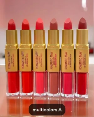 High Pigmented 6 Pcs Lip Set in Shades of Nude with Cool Undertone