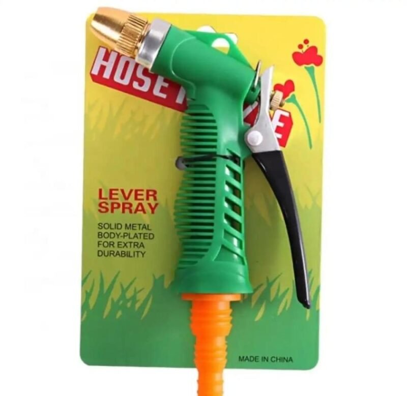 High Pressure Garden Spray Gun Green Adjustable Nozzle