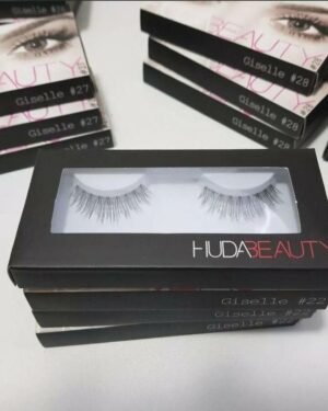Huda Beauty False Eyelashes Black Synthetic Long Lasting Pack of 2