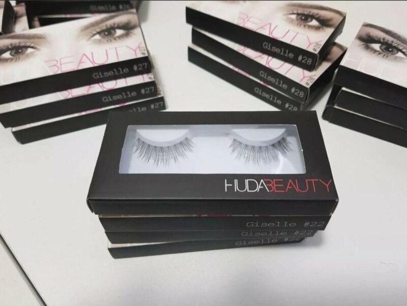 Huda Beauty False Eyelashes Black Synthetic Long Lasting Pack of 2