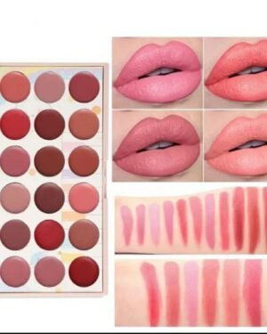 Hydrating Lip Palette 12 Shades Bold Coverage Nude