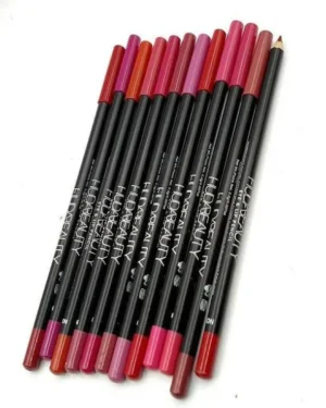 Hydrating Lip Pencils Pack of 12 Multicolor Matte Glossy