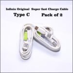 Infinix Original Fast Charge Type C Cable Pack of 2 White