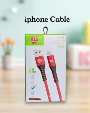 iPhone Charging Cable Fast 3A Red Black