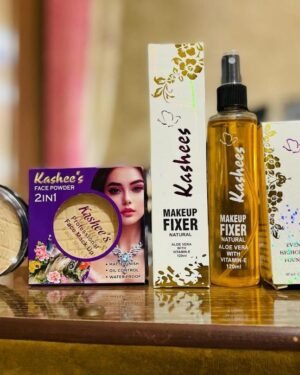 Kashees 3 in 1 Makeup Set Foundation Fixer Powder