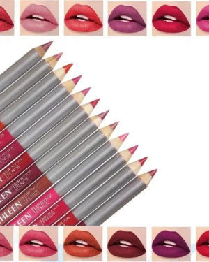 Kathleen 6Pcs High Pigment Lip Liner Pencil Multicolor Matte