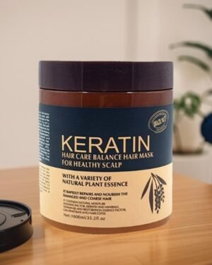 Keratin Hair Mask 1000ml For Damaged Hair Repair & Frizz Control