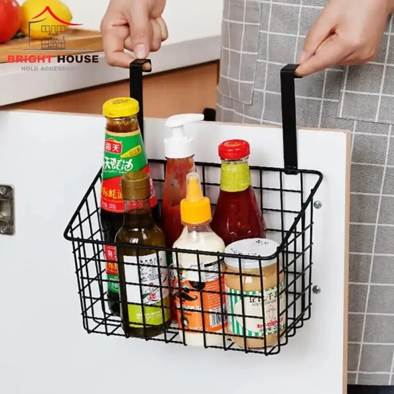 Kitchen Hanging Storage Basket Metal Rustproof 5kg Capacity