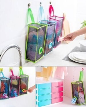 Kitchen Mesh Bag Holder Organizer Set of 3