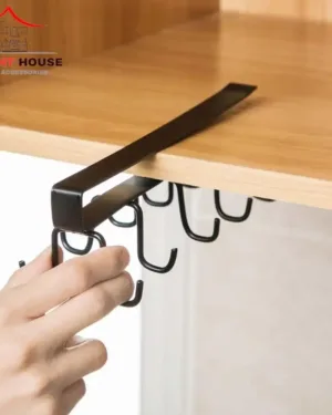 Kitchen Mug Holder Stand Metal Black 1 Pc Organizer