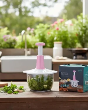 Kitchen Vegetable Push Chopper 1.5L Multicolor ABS