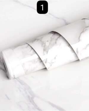 Kitchen Waterproof Marble Sheet White 2m x 60cm