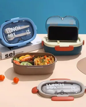 Leakproof Bento Lunch Box with Cutlery Set