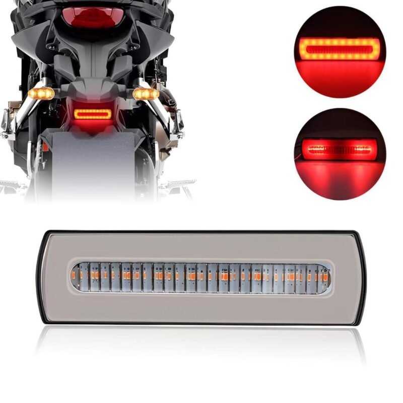 LED Motorcycle Rear Light Dual Color 40 LED Waterproof ABS