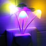 LED Mushroom Night Light - 4 Pack, Color Changing, Sensor Activated