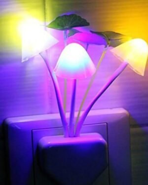 LED Mushroom Night Light - 4 Pack, Color Changing, Sensor Activated